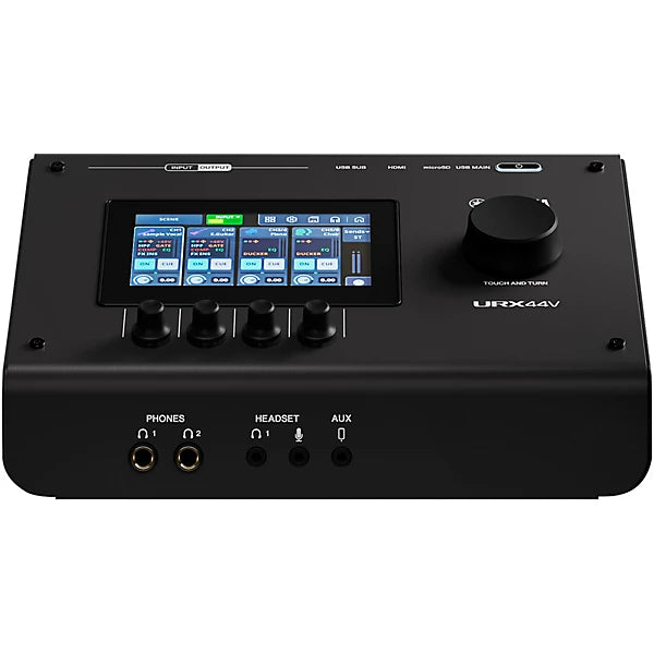 Yamaha URX44V B 6x4 USB-C Audio/Video Interface, Black