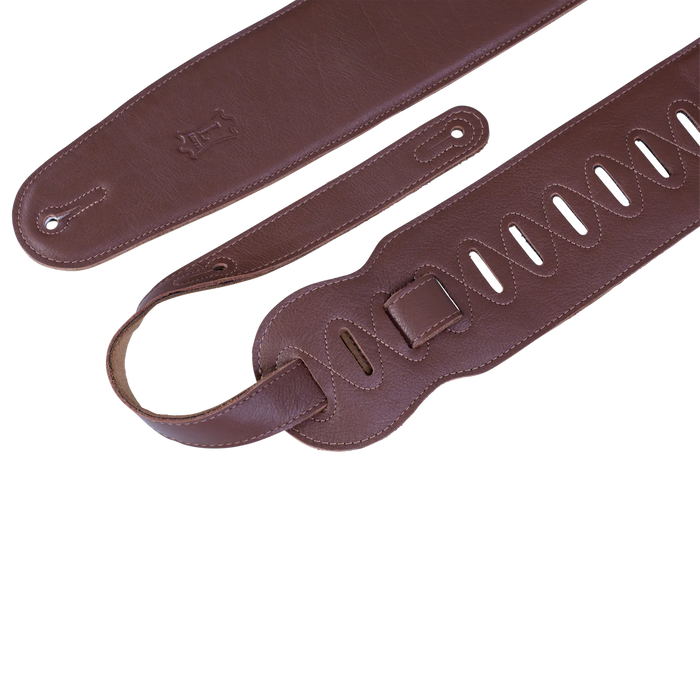 Levy's 3 1/2"" Padded Garment Leather Strap - Brown