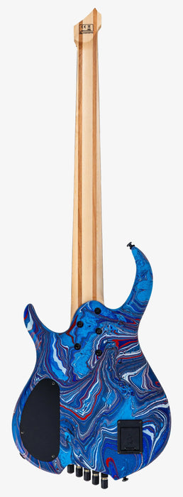 Sire Marcus Miller M6 5-String Headless Electric Bass, Blue Swirl