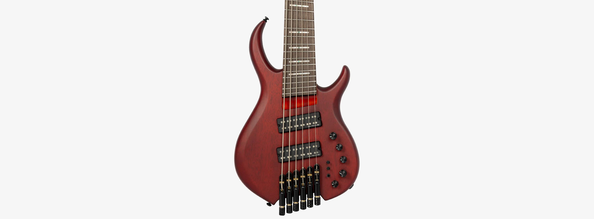 Sire Marcus Miller M6 6-String Headless Electric Bass, Mahogany Satin
