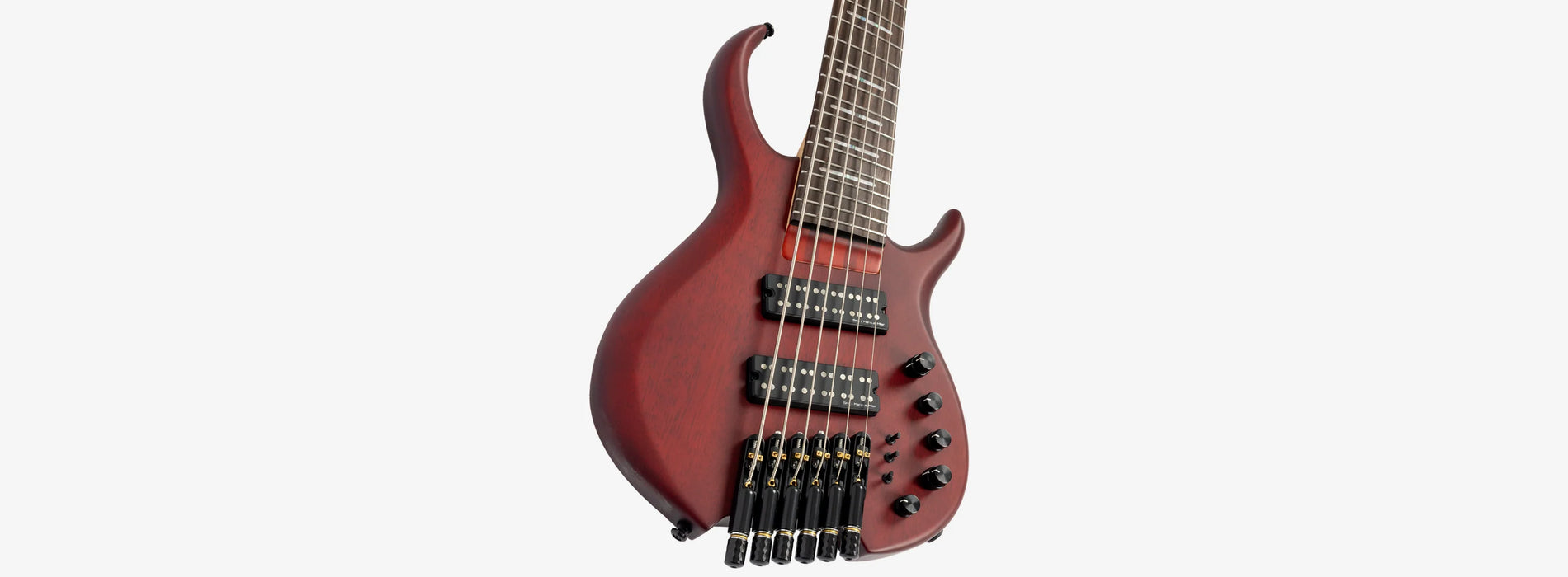 Sire Marcus Miller M6 6-String Headless Electric Bass, Mahogany Satin