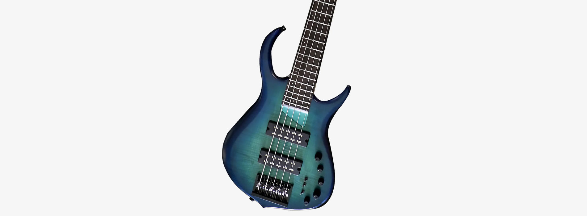 Sire Marcus Miller M7 5-String Fretless Alder 2nd Gen Electric Bass, Transparent Blue