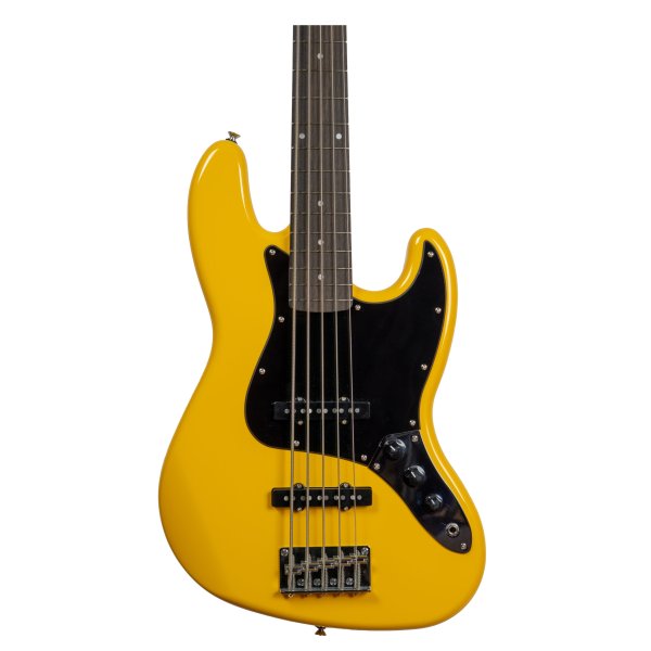 Markbass Yellow JB 5-String Electric Bass With Gigbag, Yellow