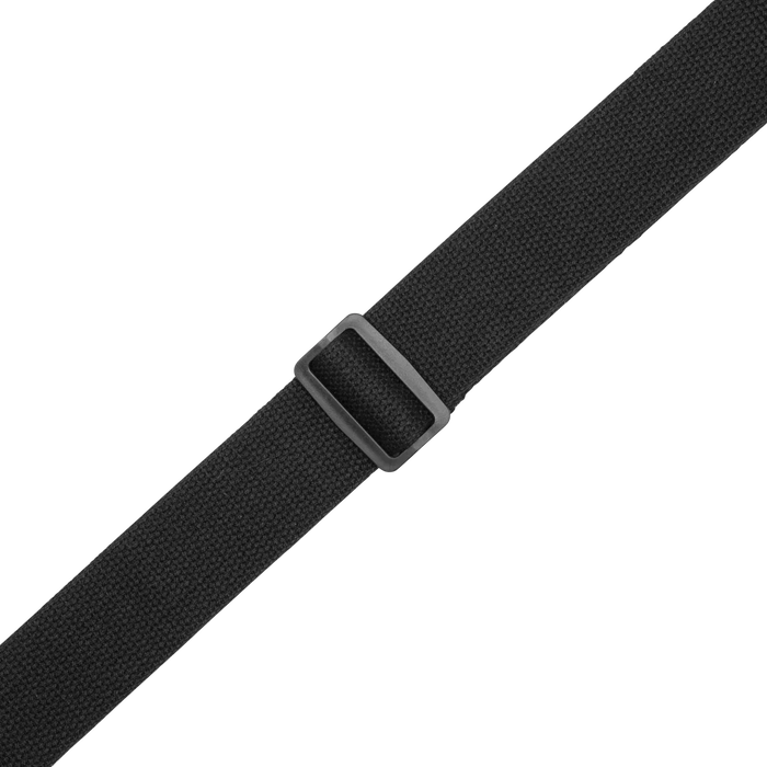 Levy's 2"" Black Cotton Pick Holder strap with extended Black