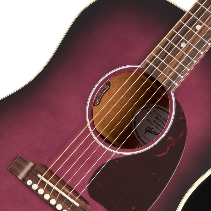 Gibson J-45 Standard Acoustic/Electric Guitar w/Hardshell Case, Purple Burst