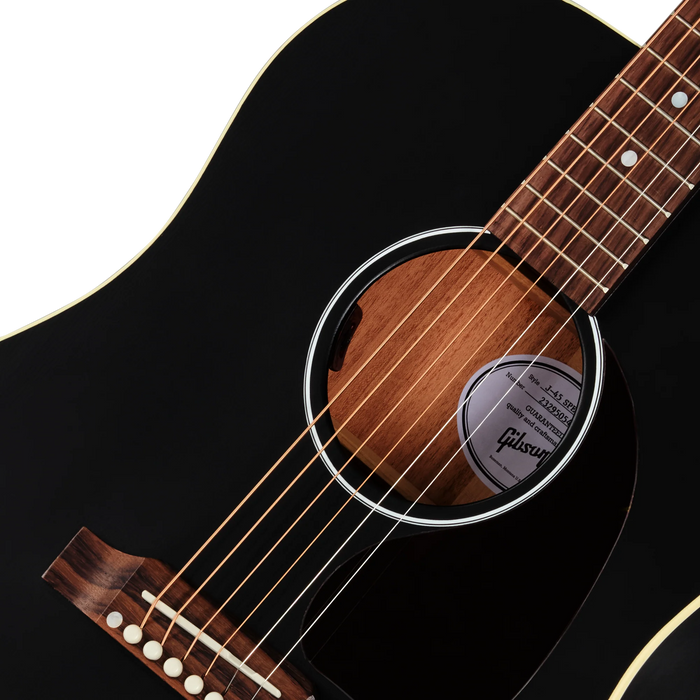 Gibson J-45 Special Acoustic/Electric Guitar w/Softshell Case, Satin Ebony