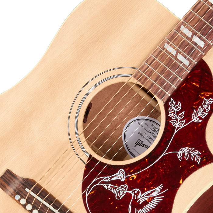 Gibson Hummingbird Special Left-Handed Acoustic/Electric Guitar w/Softshell Case, Satin Natural
