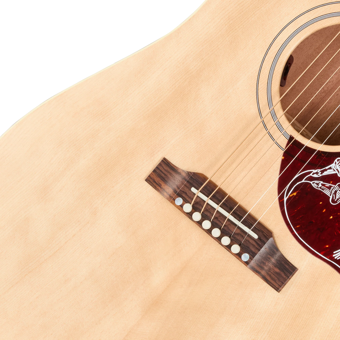 Gibson Hummingbird Special Left-Handed Acoustic/Electric Guitar w/Softshell Case, Satin Natural