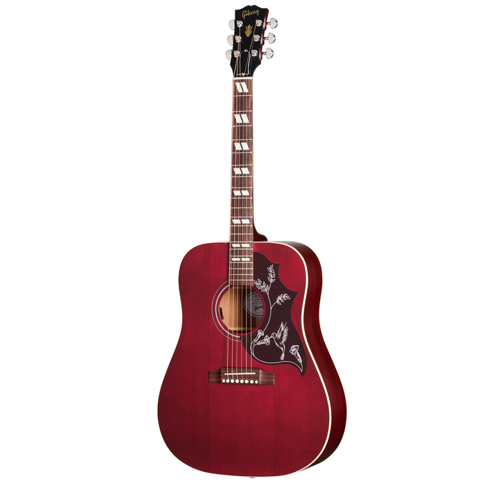 Gibson Hummingbird Special Acoustic/Electric Guitar w/Softshell Case, Satin Wine Red