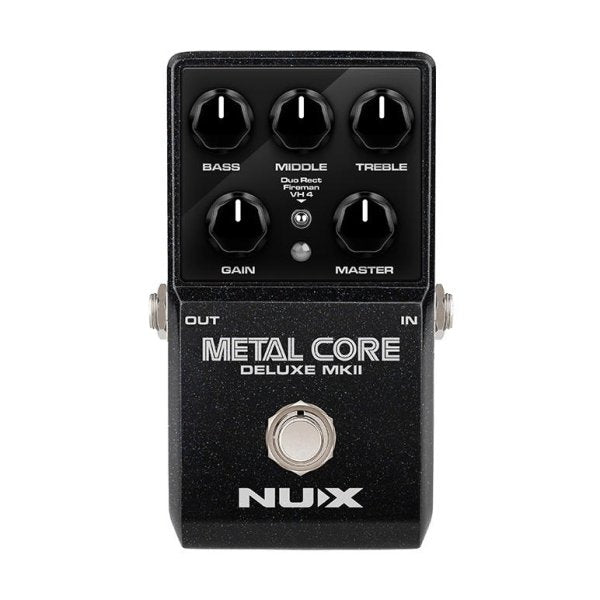 NuX METALCORE-DELUXE-MKII Hi Gain Distortion w/ 3 Amps / IRs True Bypass Effects Pedal