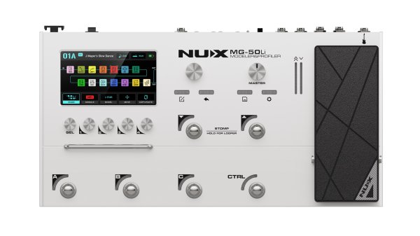 NuX MG-50LI-WH Amp Modeler and Guitar Effects Processor, White