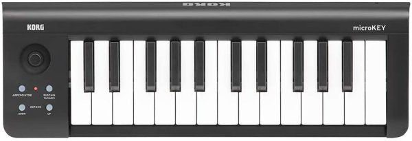 Korg MICROKEY-25 25-Key USB-MIDI Keyboard Controller, Black