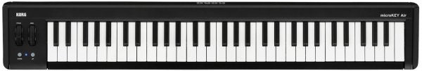 Korg MICROKEY2-61AIR 61 Key Compact Bluetooth MIDI Keyboard, Black