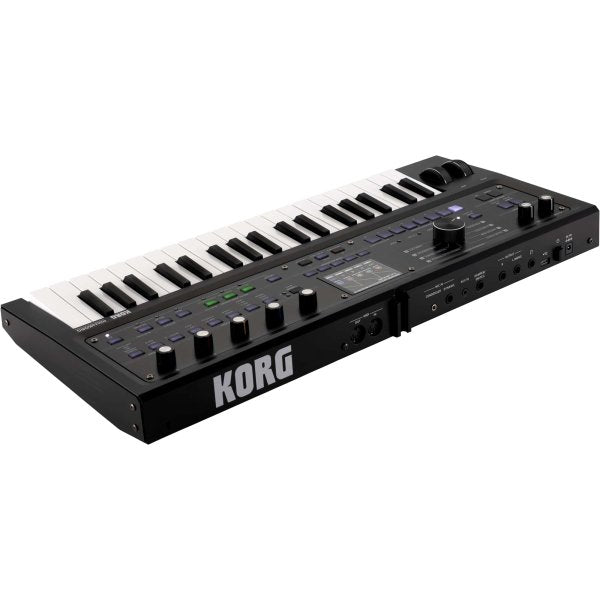 Korg MICROKORG2BK Limited Edition MicroKorg 2 37-Key Synthesizer / Vocoder w/Soft Case, Metallic Black