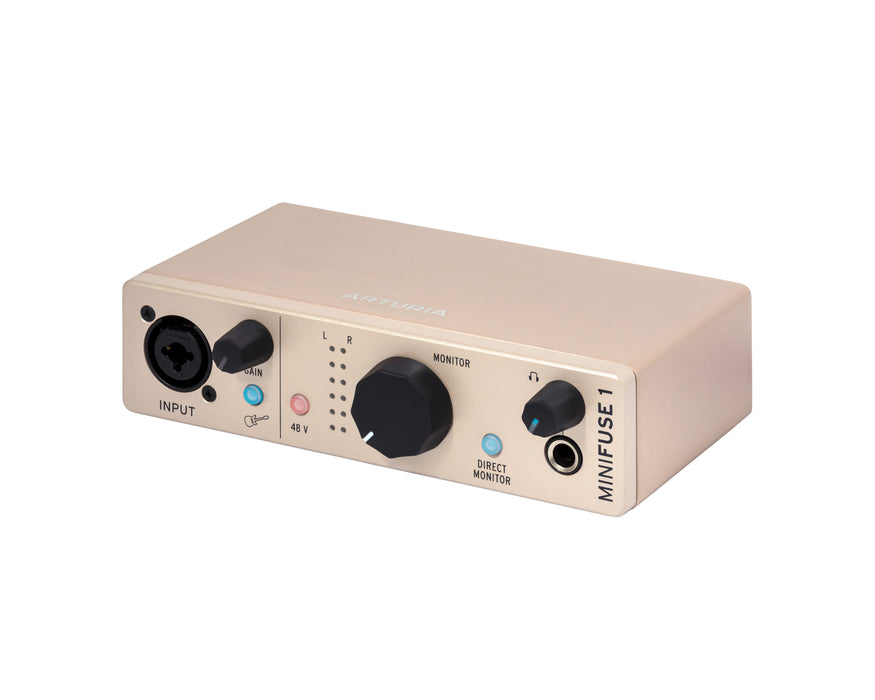 Arturia MiniFuse 1 Compact USB Interface, Champagne
