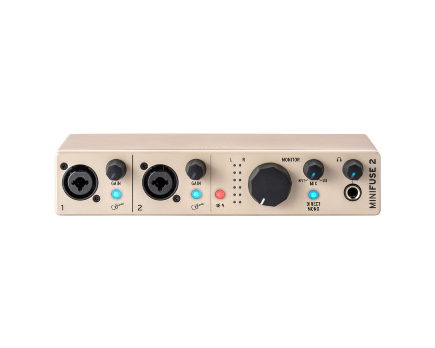 Arturia MiniFuse 2 Compact USB Interface, Champagne