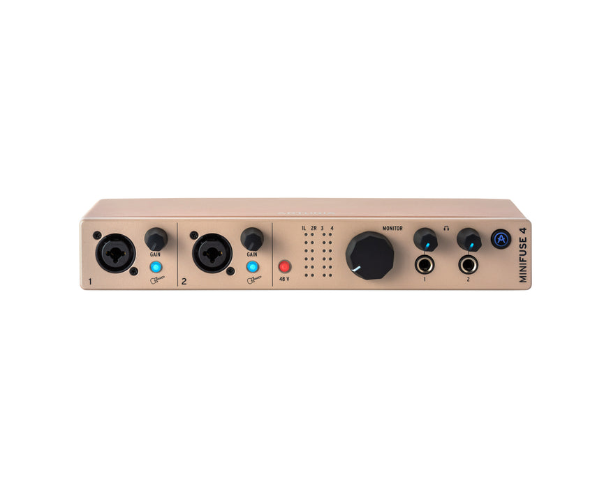 Arturia Minifuse 4 Compact USB Interface, Champagne