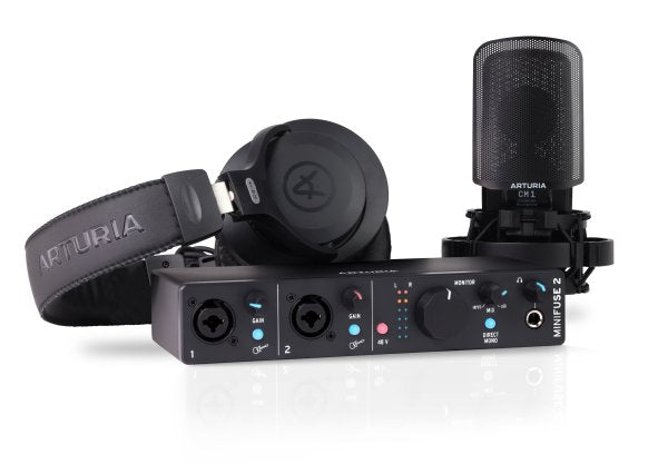 Arturia MiniFuse 2 Recording Pack, Black