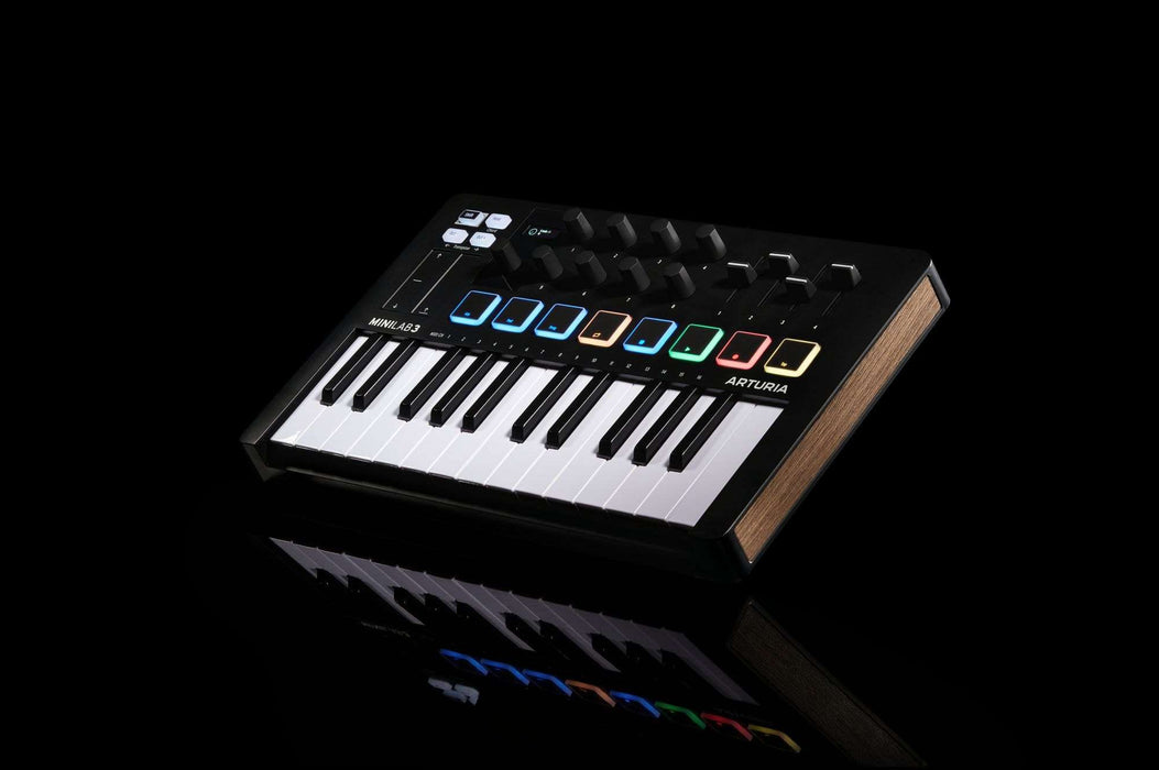 Arturia MiniLab MK 3 Portable 25-Key MIDI Controller, Black