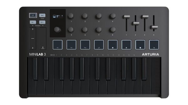 Arturia Limited Edition Portable 25-Key MIDI Controller, Deep Black