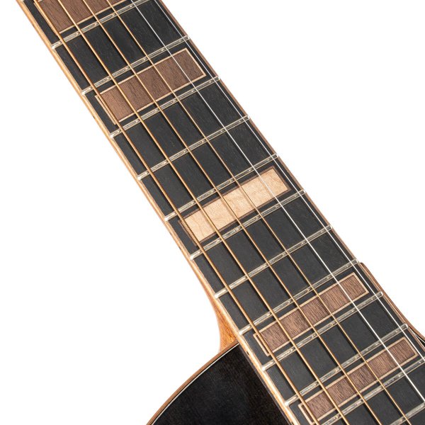 Cort MODERN-BLACK-TBK-CASE Masterpiece Modern Acoustic-Electric Guitar w/Case, Transparent Black