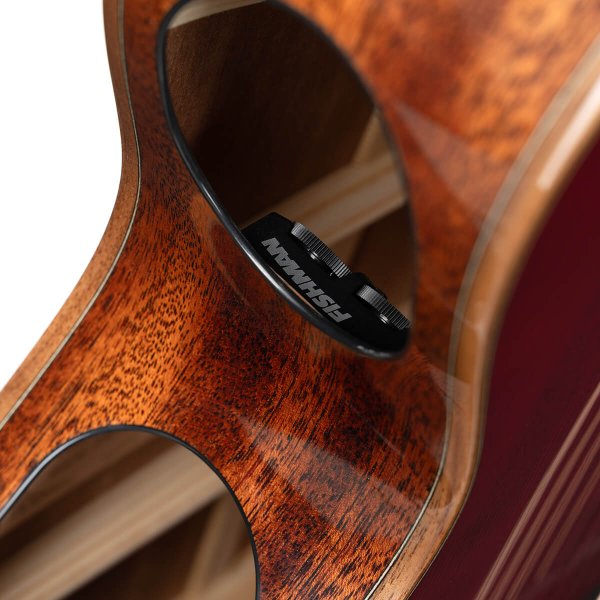Cort MODERN-BURGUNDY-TBD-CASE Modern Masterpiece Series Acoustic-Electric, Transparent Burgundy