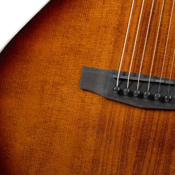 Cort MODERN-BURST-TSB-CASE Modern Masterpiece Series Modern Burst Acoustic-Electric, Tobacco Sunburst