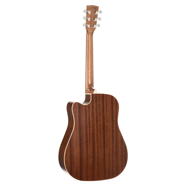 Cort MR500F-CED Acoustic Guitar, Black Satin