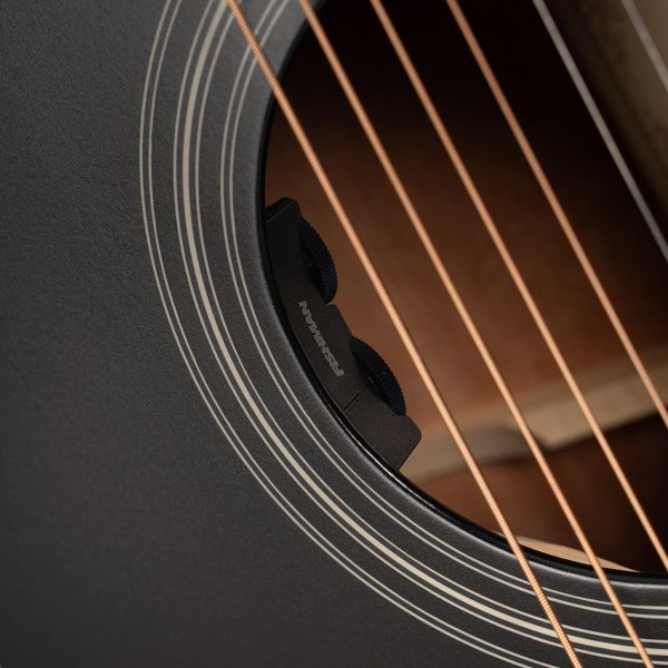 Cort L100OCF-CED-BKS Acoustic Guitar, Black Satin