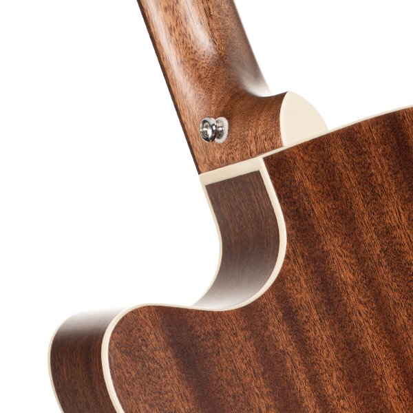 Cort L100OCF-CED-BKS Acoustic Guitar, Black Satin