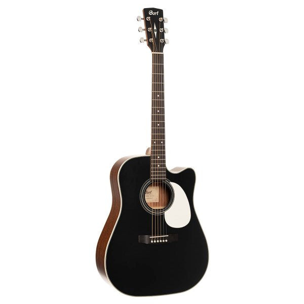 Cort MR500F-CED Acoustic Guitar, Black Satin