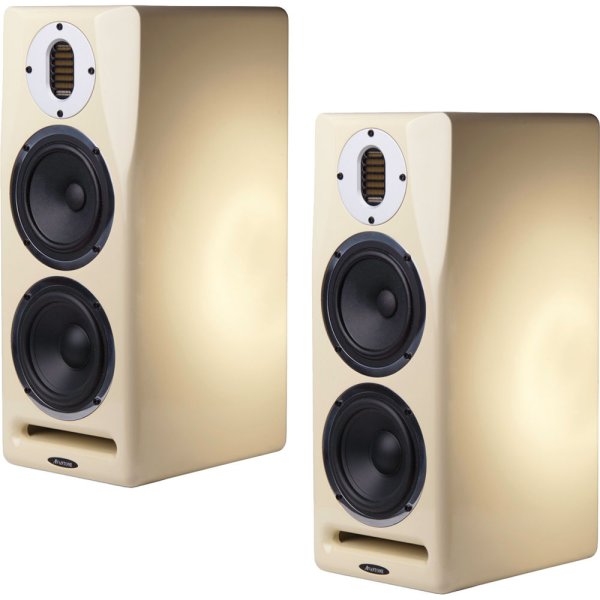 Avantone Pro MT-C Mix Tower Active 3-Way Studio Monitors, Cream (Pair)