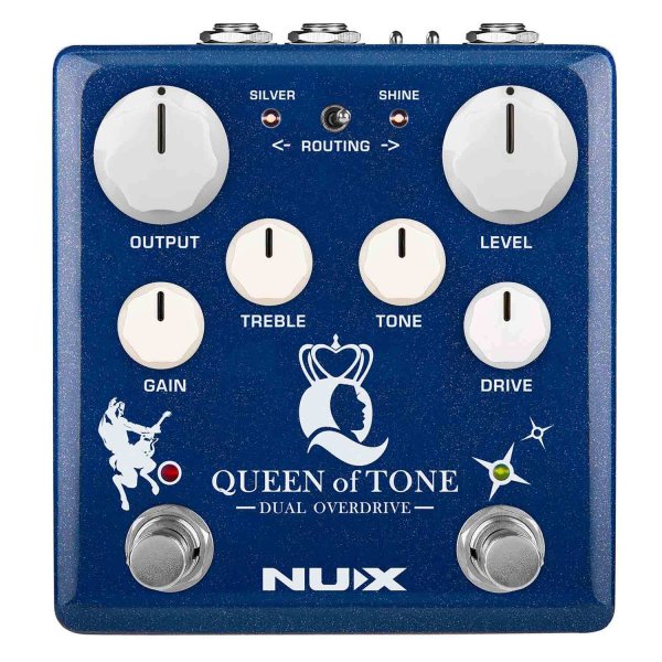 NuX NDO-6 Queen Of Tone Dual Overdrive Effects Pedal