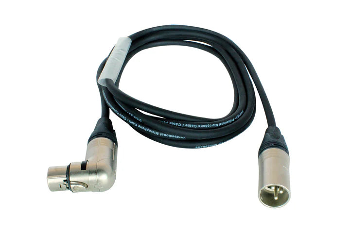 Digiflex Cable Micro 10" NK2/6 - XLRM à XLRF angle droit