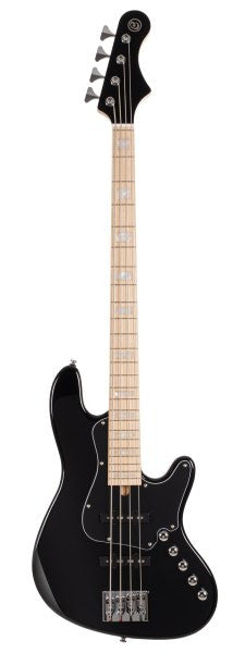 Cort NJS4-BK-CASE Elrick NJS 4 4-String Electric Bass w/Case, Black