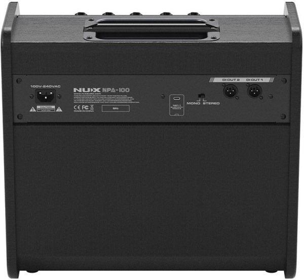 Nux NPA-100 Bluetooth Enabled 12" 120W Personal Drum Amplifier Monitor for Digital Drums
