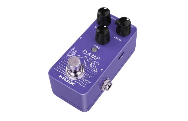 NuX NRV-3 Damp Mini Pedal w/ Three Classic Reverb Models Effects Pedal