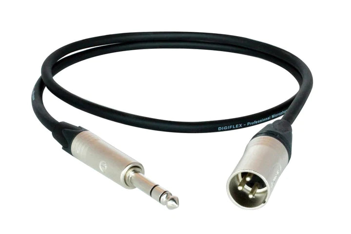 Digiflex NXMS XLR-M to 1/4 TRS Adapter Cable - 6'