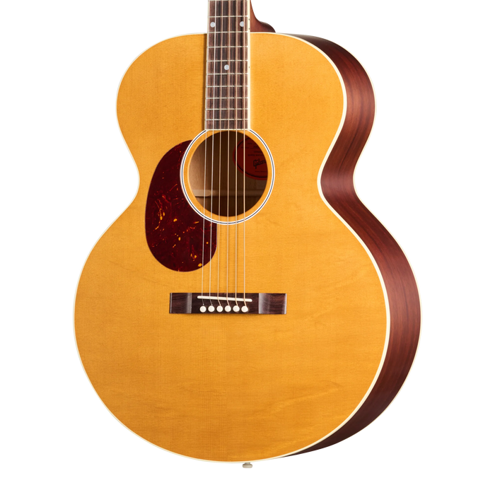 Gibson J-185 Century 12-Fret Left-Handed Acoustic Guitar w/Hardshell Case, Vintage Amber
