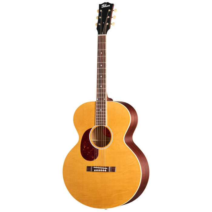 Gibson J-185 Century 12-Fret Left-Handed Acoustic Guitar w/Hardshell Case, Vintage Amber
