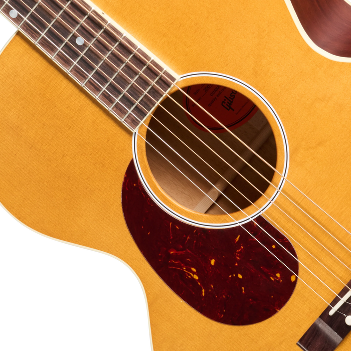 Gibson J-185 Century 12-Fret Left-Handed Acoustic Guitar w/Hardshell Case, Vintage Amber
