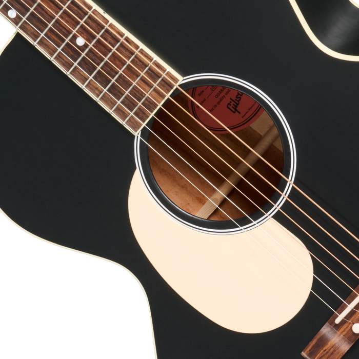 Gibson J-185 Century 12-Fret Left-Handed Acoustic Guitar w/Hardshell Case, Ebony