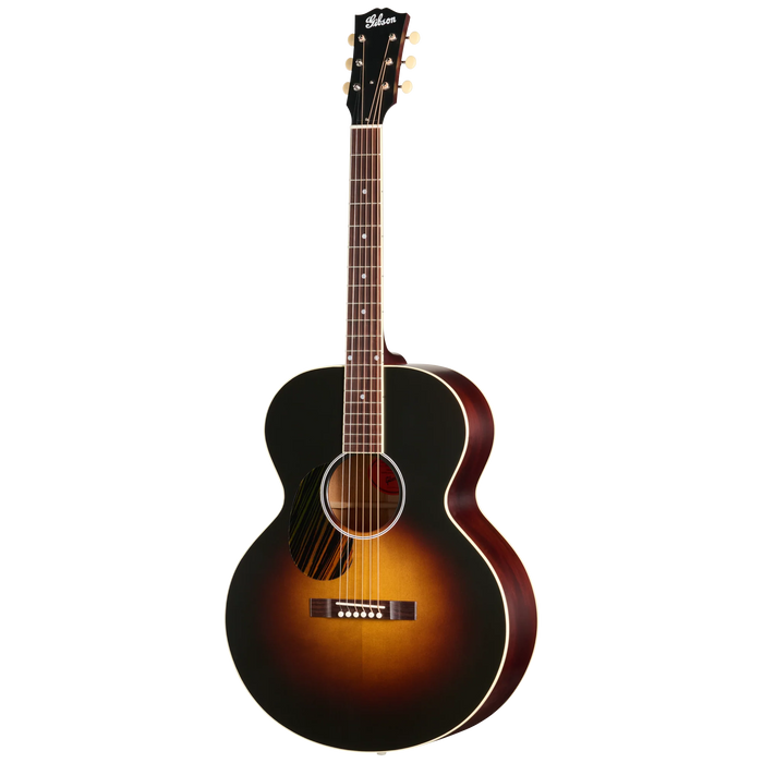 Gibson J-185 Century 12-Fret Left-Handed Acoustic Guitar w/Hardshell Case, Vintage Sunburst