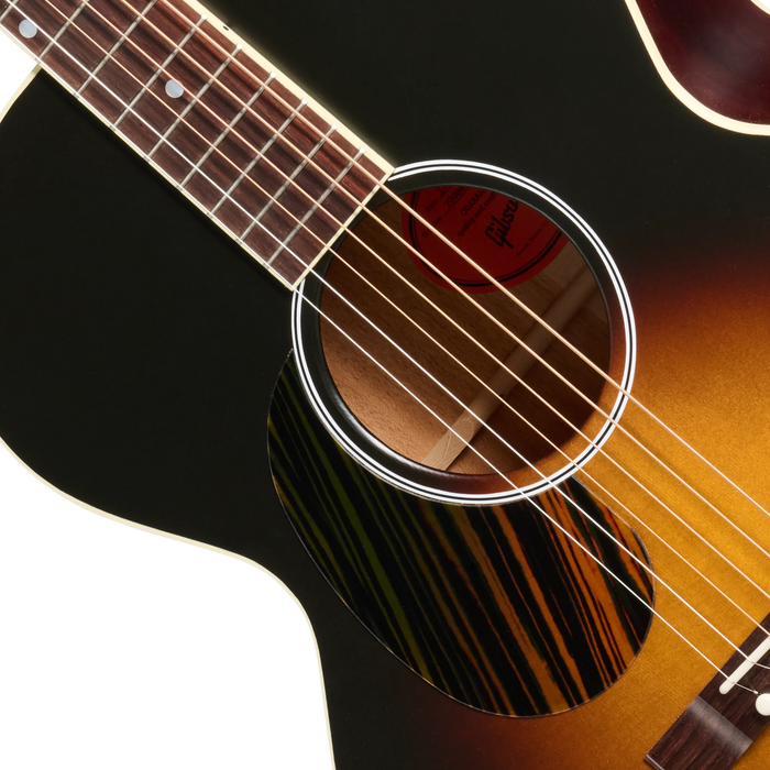 Gibson J-185 Century 12-Fret Left-Handed Acoustic Guitar w/Hardshell Case, Vintage Sunburst
