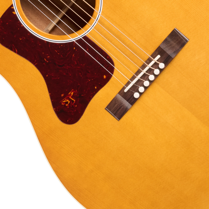 Gibson J-45 Century 12-Fret Left-Handed Acoustic Guitar w/Hardshell Case, Vintage Amber