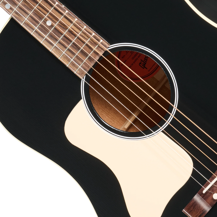 Gibson J-45 Century 12-Fret Left-Handed Acoustic Guitar w/Hardshell Case, Ebony