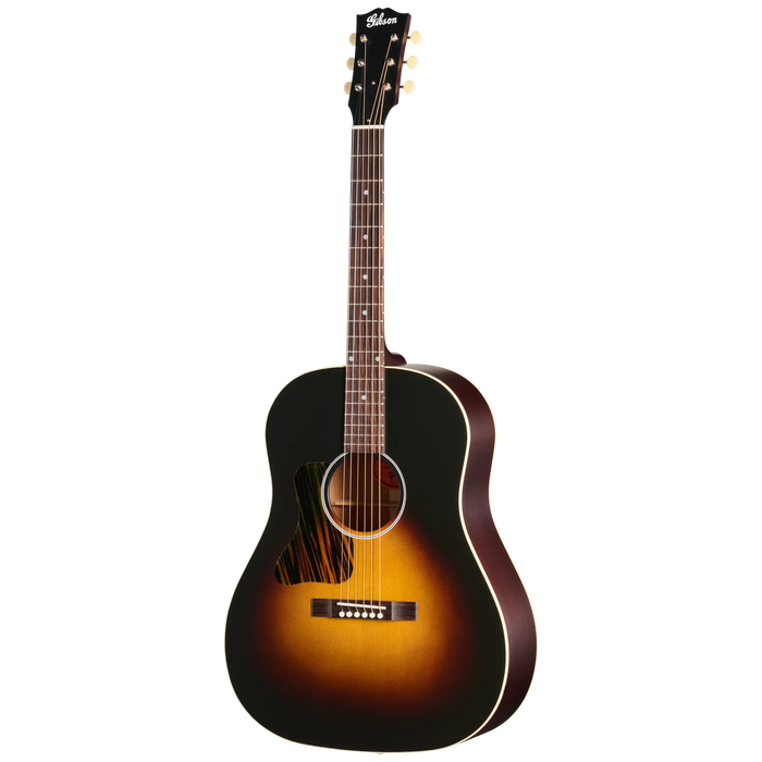 Gibson J-45 Century 12-Fret Left-Handed Acoustic Guitar w/Hardshell Case, Vintage Amber