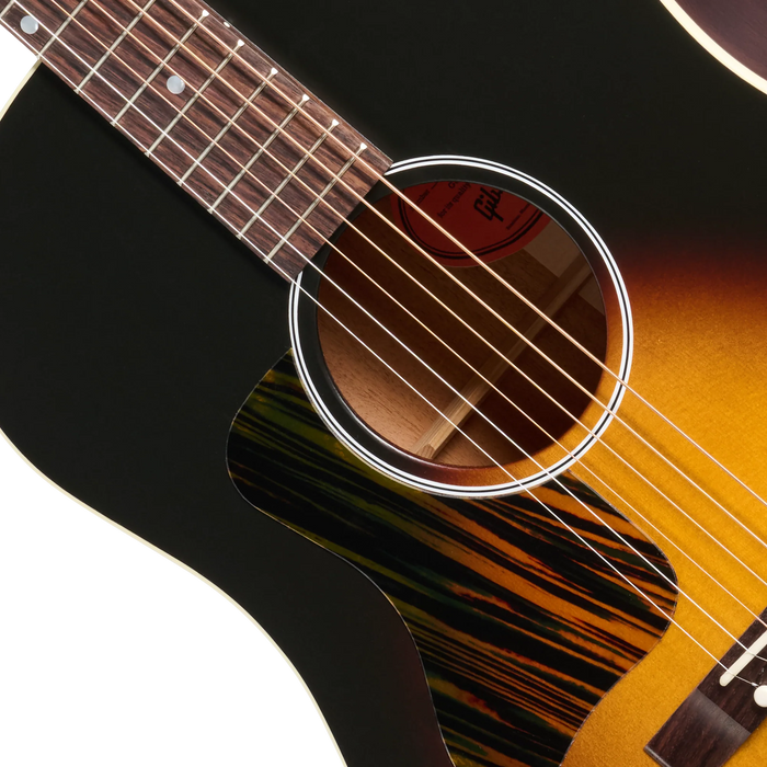 Gibson J-45 Century 12-Fret Left-Handed Acoustic Guitar w/Hardshell Case, Vintage Amber