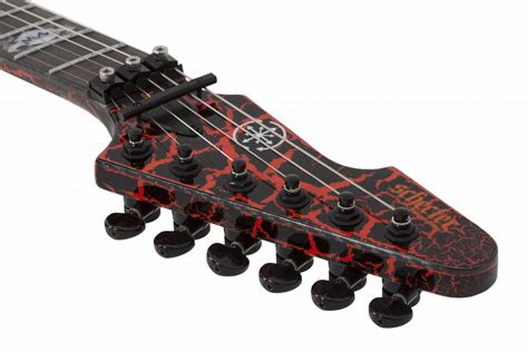 Schecter Balsac E-1 Fr Black Orange Crackle