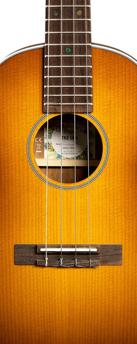Martin Left-Handed Ukulele, O'ahu TKE, Uke Burst w/Softshell